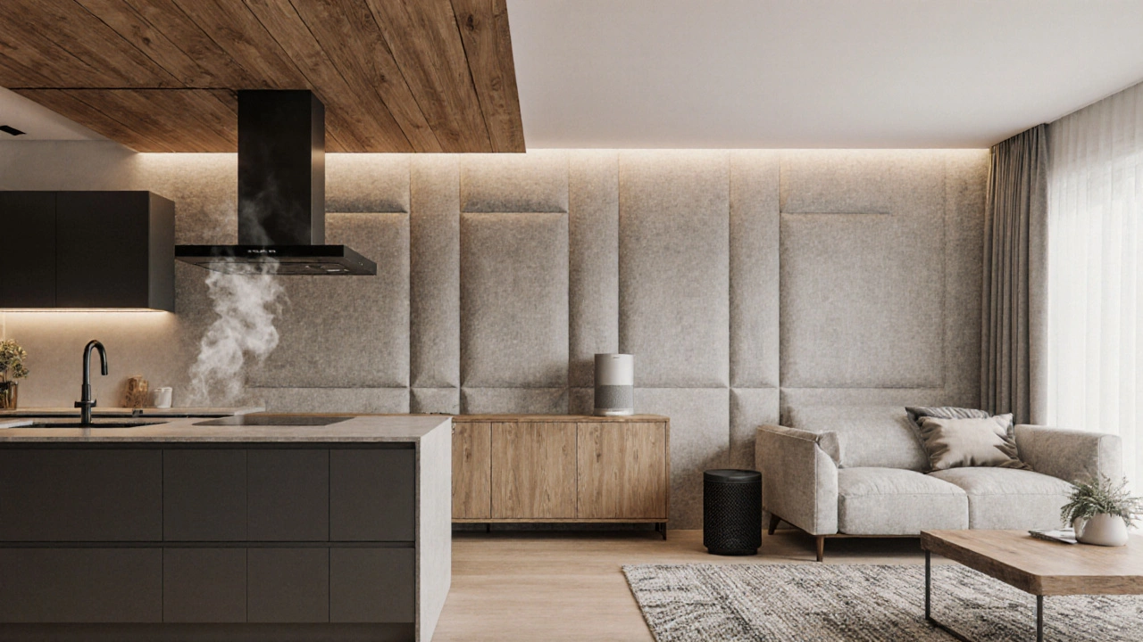 Offene Küche zum Wohnraum: Schallschutz und Geruchsmanagement mit praktischen Lösungen