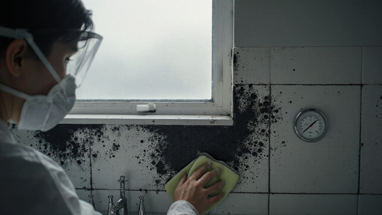 Schwarzer Schimmel in der Wohnung: Gesundheitsgefahren und sichere Beseitigung