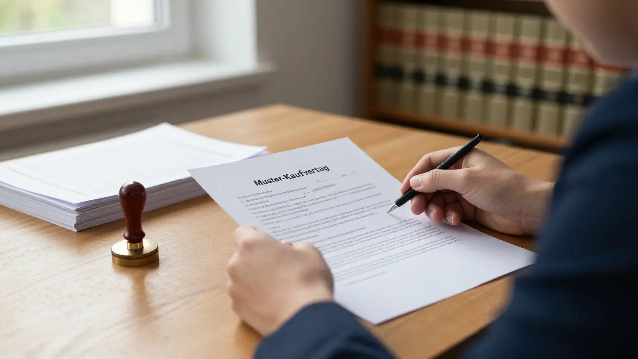 Muster-Kaufvertrag für Immobilien: Rechtlich sicher vorbereiten - Was wirklich gilt