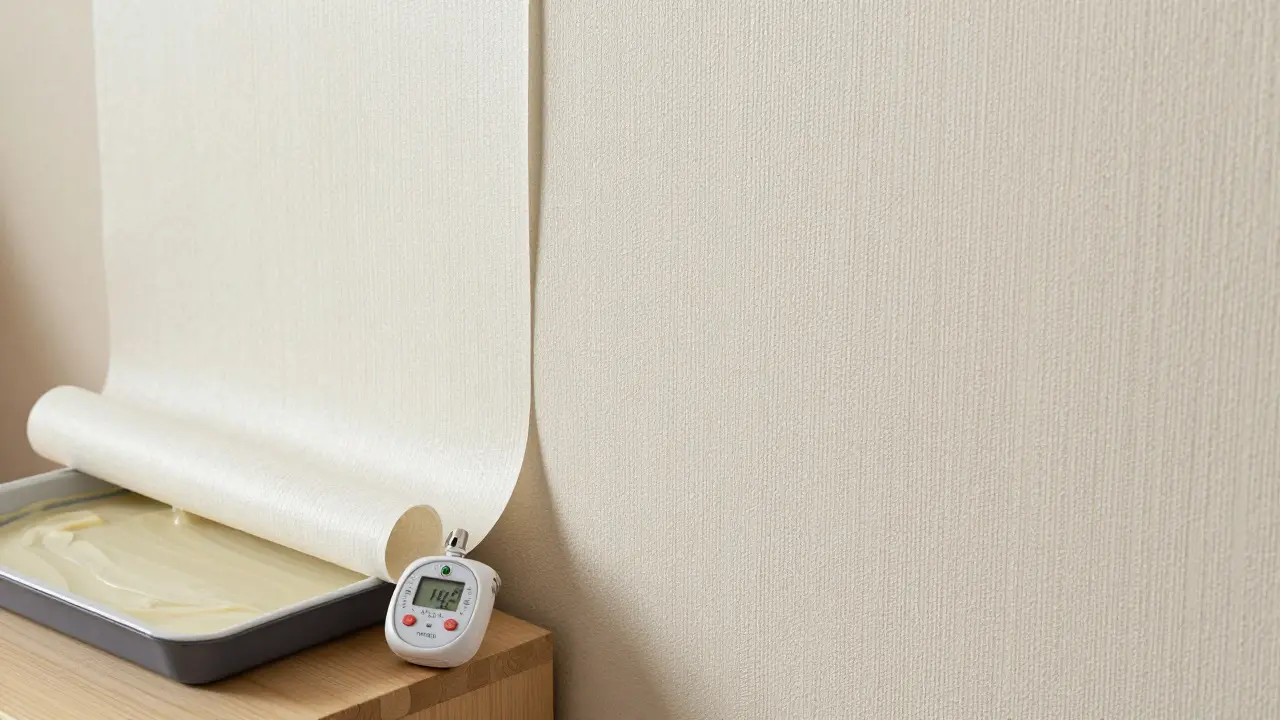 Vergleich zwischen dem Einweichen einer Papiertapete und einer Strukturtapete