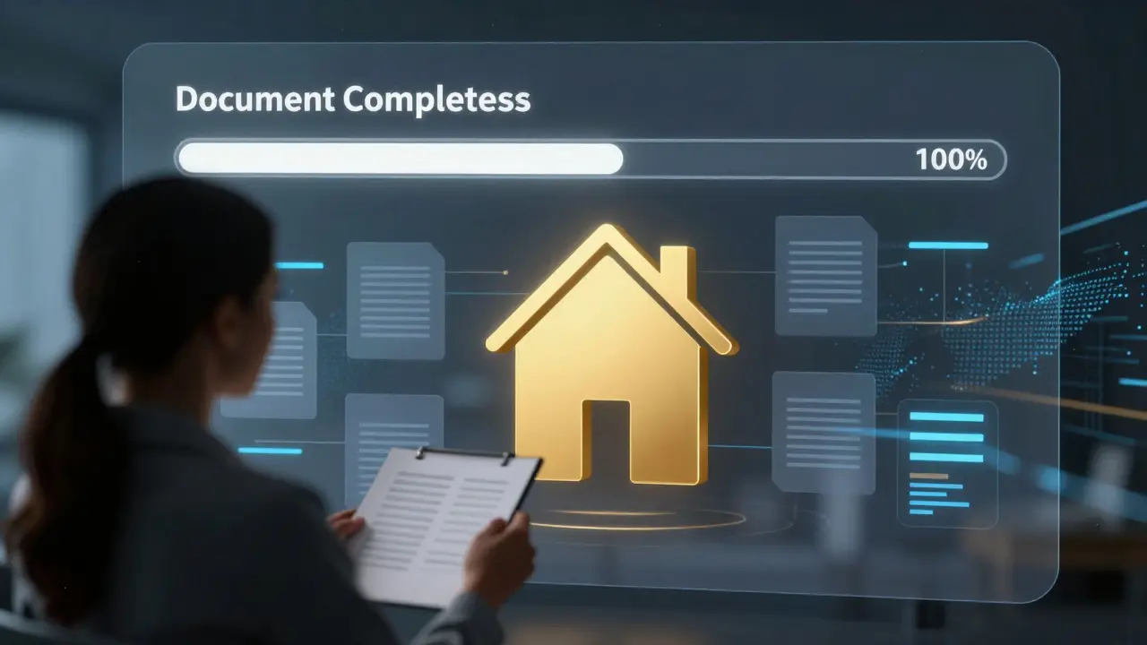 Digitale Visualisierung der Vollständigkeit von Bewertungsunterlagen für mehr Transparenz.