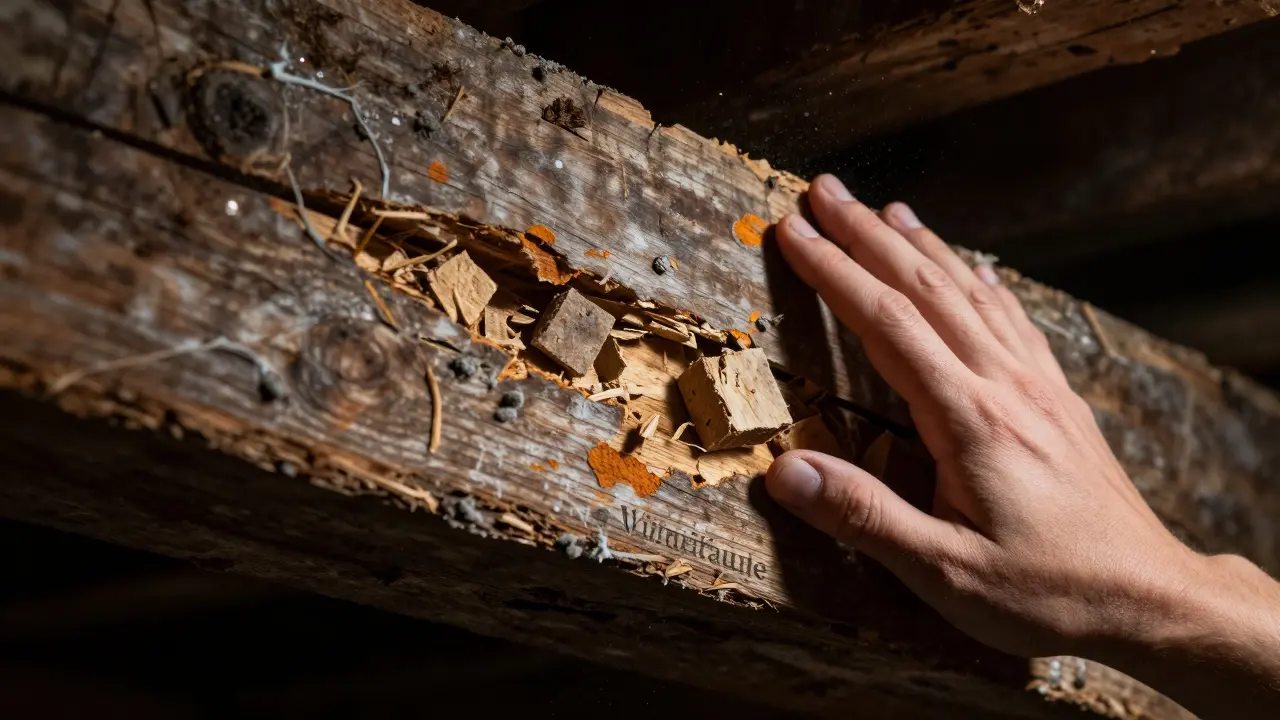 Holzschäden und Hausschwamm bekämpfen: Sanierung am Haus