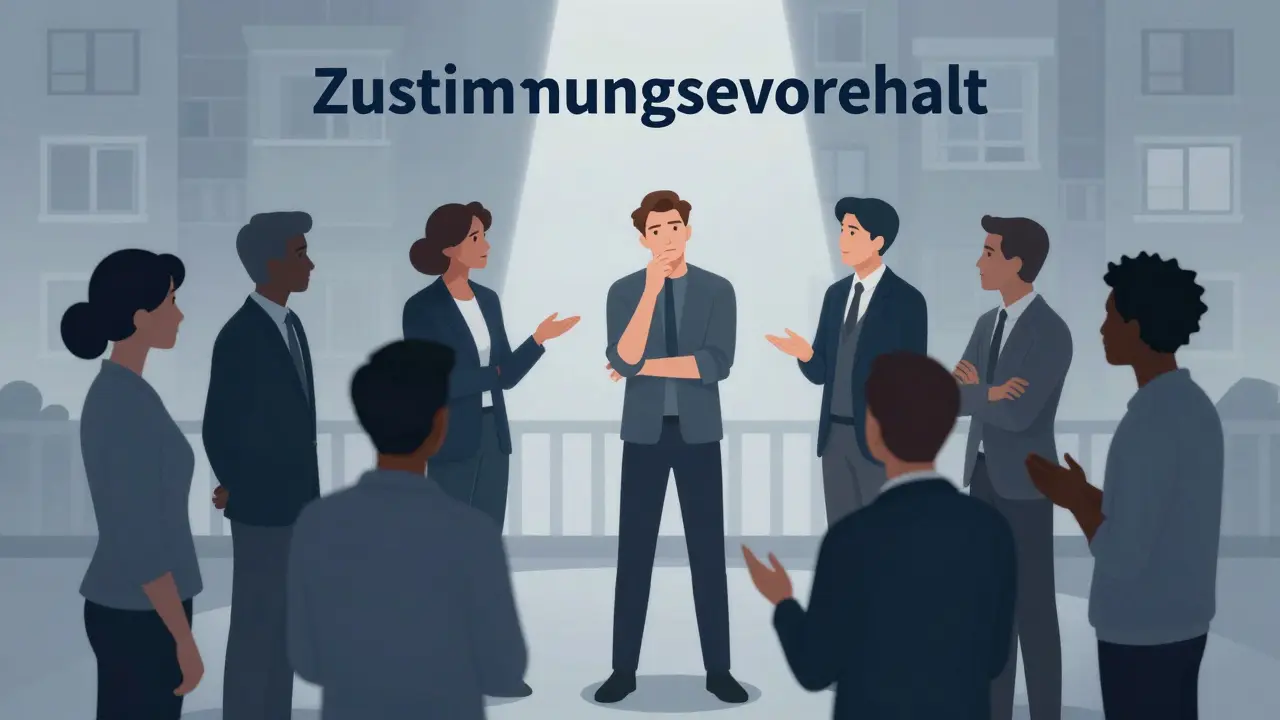 Eigentümerversammlung mit Fokus auf Zustimmungspflicht