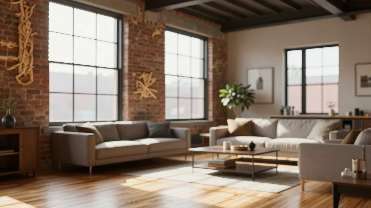 Helle, moderne Loft-Wohnung nach erfolgreicher Umnutzung