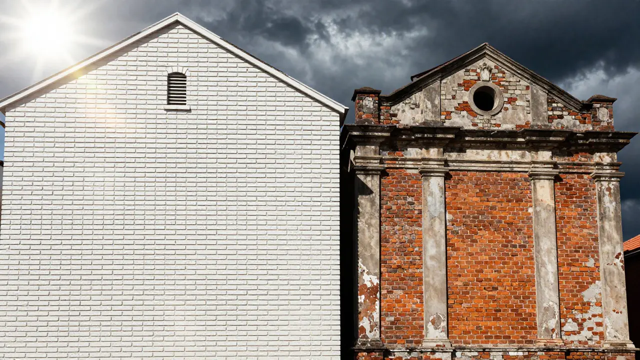 Konzeptioneller Vergleich: Moderne Riemchen-Fassade vs. historische Vollklinker